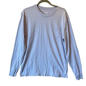 Katin long sleeve tee L large Light lavender purple T-Shirt Organic cotton Mens